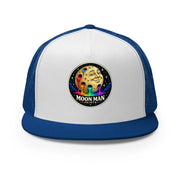 Paint Crater Trucker Hat — royal white royal front — repaired circular logo
