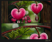 Heartwood Reverie bleeding-heart artwork — product view