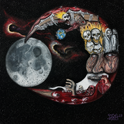 In Vein surreal cosmic artwork by Moon Man Paints
