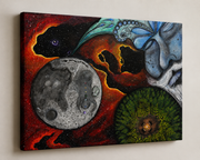 Celestial Genesis unframed gallery-wrapped canvas print mockup