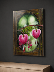 Heartwood Reverie — Bleeding Heart Botanical Art Print