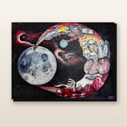 In Vein by Moon Man Paints — unframed gallery-wrapped canvas mockup