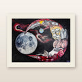 In Vein by Moon Man Paints — unframed Somerset Velvet fine art print with antique-white mat