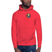 Moon Man Paints clean circular logo hoodie — team red front