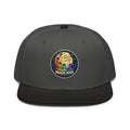 Moon Man Paints Original Paint Crater snapback black charcoal gray charcoal gray front view — updated product photo