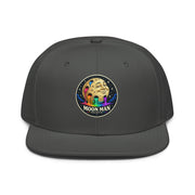 Moon Man Paints Original Paint Crater snapback charcoal gray front view — updated product photo