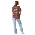 Bloom Through Every Season — Botanical Artist Series Tee in Brick, back view