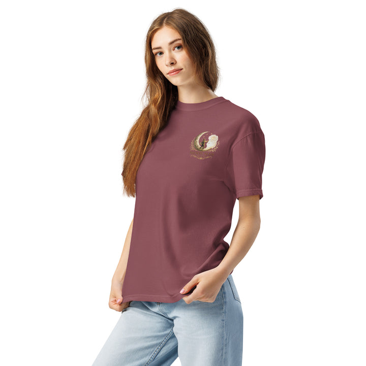 Bloom Through Every Season — Botanical Artist Series Tee in Brick, left front view