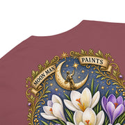 Bloom Through Every Season — Botanical Artist Series Tee in Brick, detail close-up
