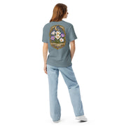 Bloom Through Every Season — Botanical Artist Series Tee in Ice Blue, back view