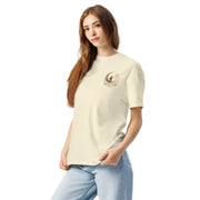Bloom Through Every Season — Botanical Artist Series Tee in Ivory, left front view