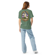 Bloom Through Every Season — Botanical Artist Series Tee in Light Green, back view