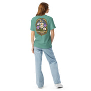 Bloom Through Every Season — Botanical Artist Series Tee in Seafoam, back view