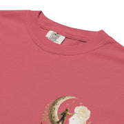 Bloom Through Every Season — Botanical Artist Series Tee in Watermelon, detail close-up 2