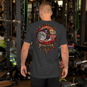 Beyond the Veil — Signature Series Tee — Dark Grey Heather — back view