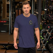 Beyond the Veil — Signature Series Tee — Heather Midnight Navy — front view