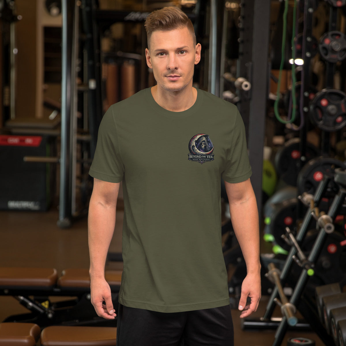 Beyond the Veil — Signature Series Tee — Military Green — front view