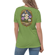 Bloom Through Every Season — Women’s Crocus Relaxed Tee in Leaf, back view